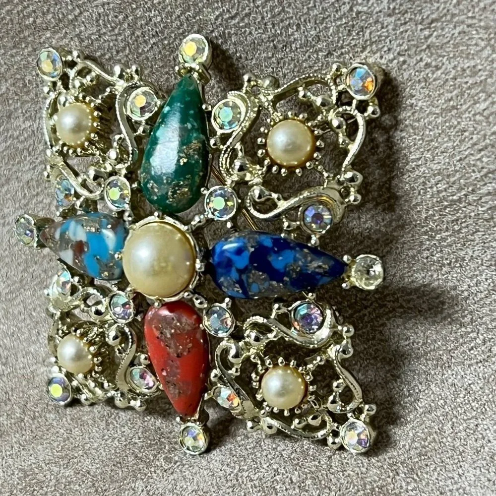 Vintage Sarah Coventry Galaxy Ornate Pin/Brooch